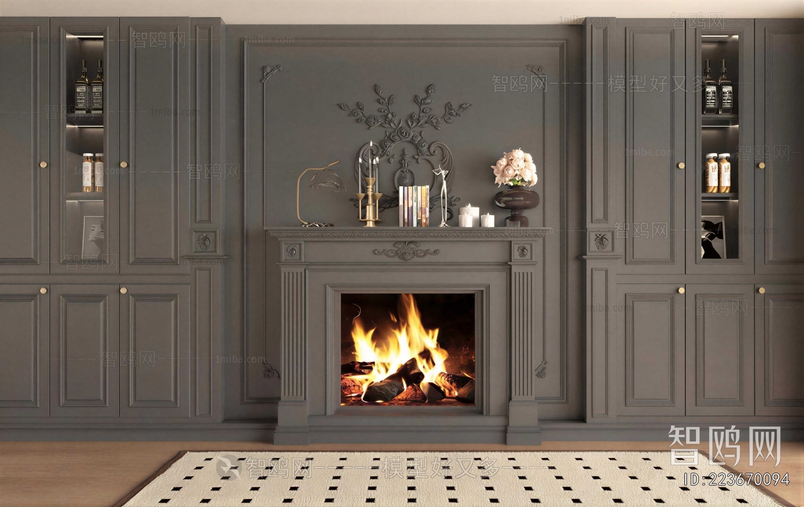 French Style Fireplace