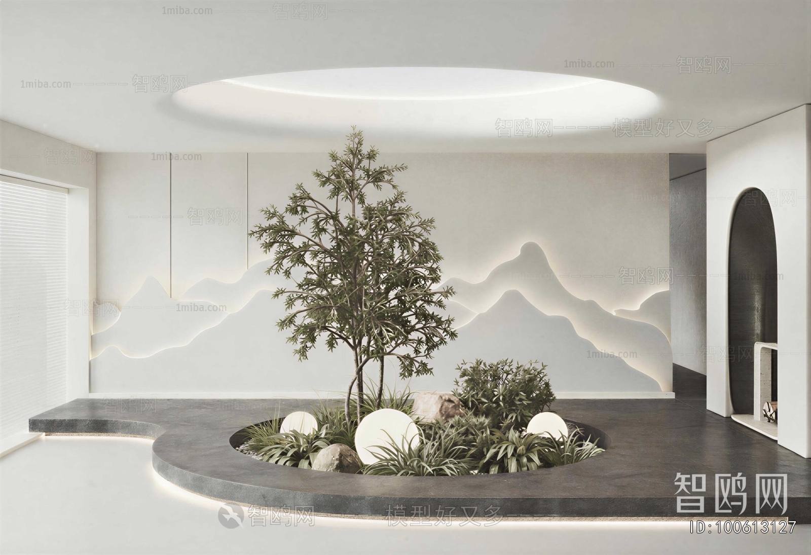 New Chinese Style Plant Landscaping