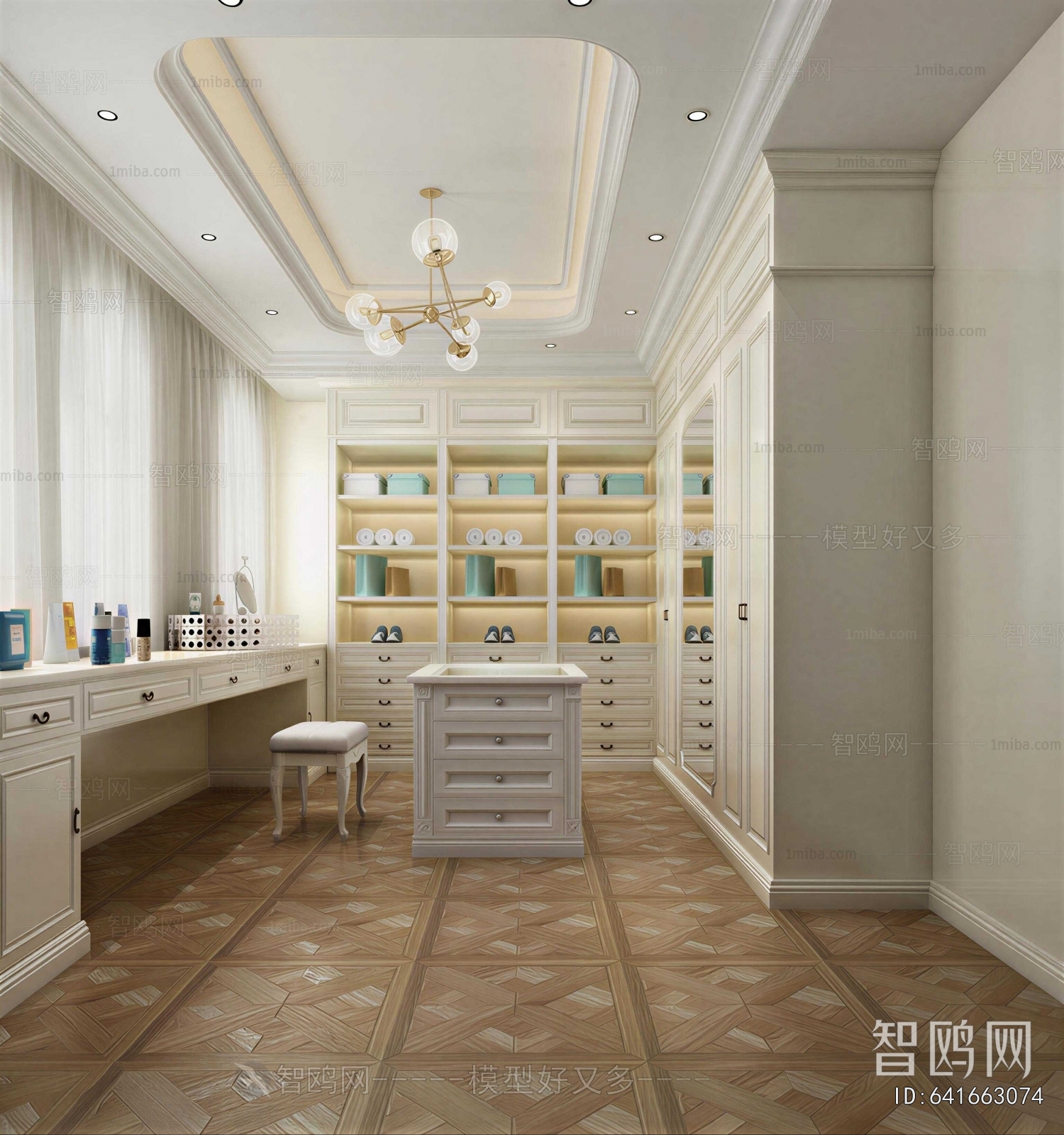European Style Clothes Storage Area