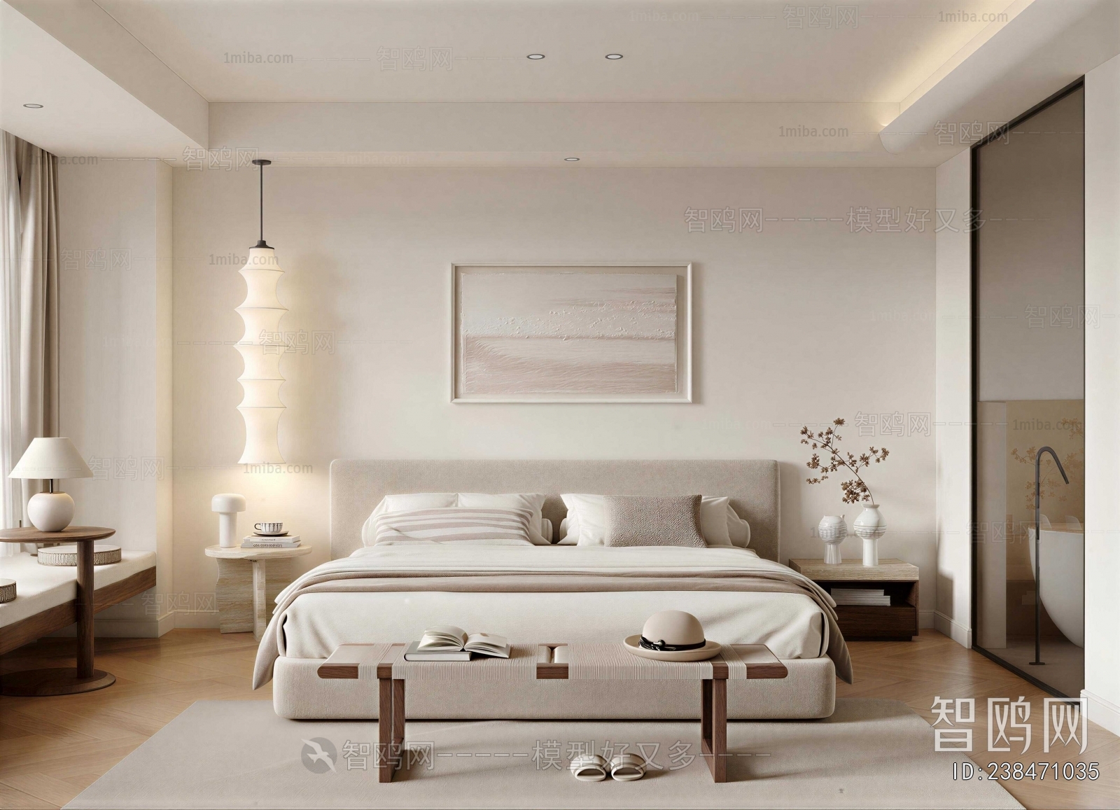 Wabi-sabi Style Bedroom