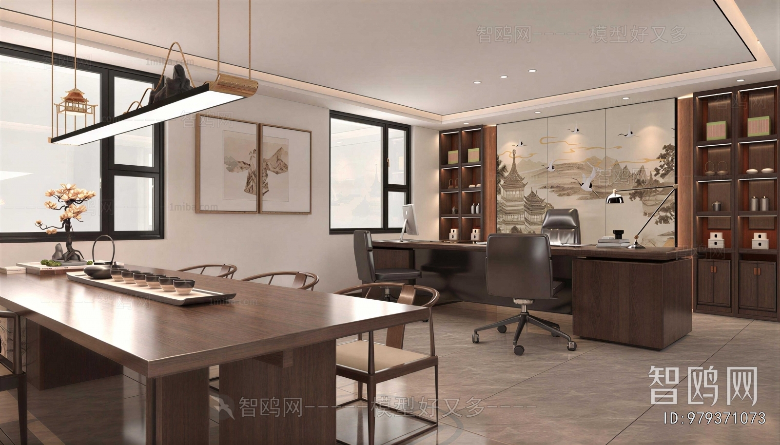 New Chinese Style Manager's Office