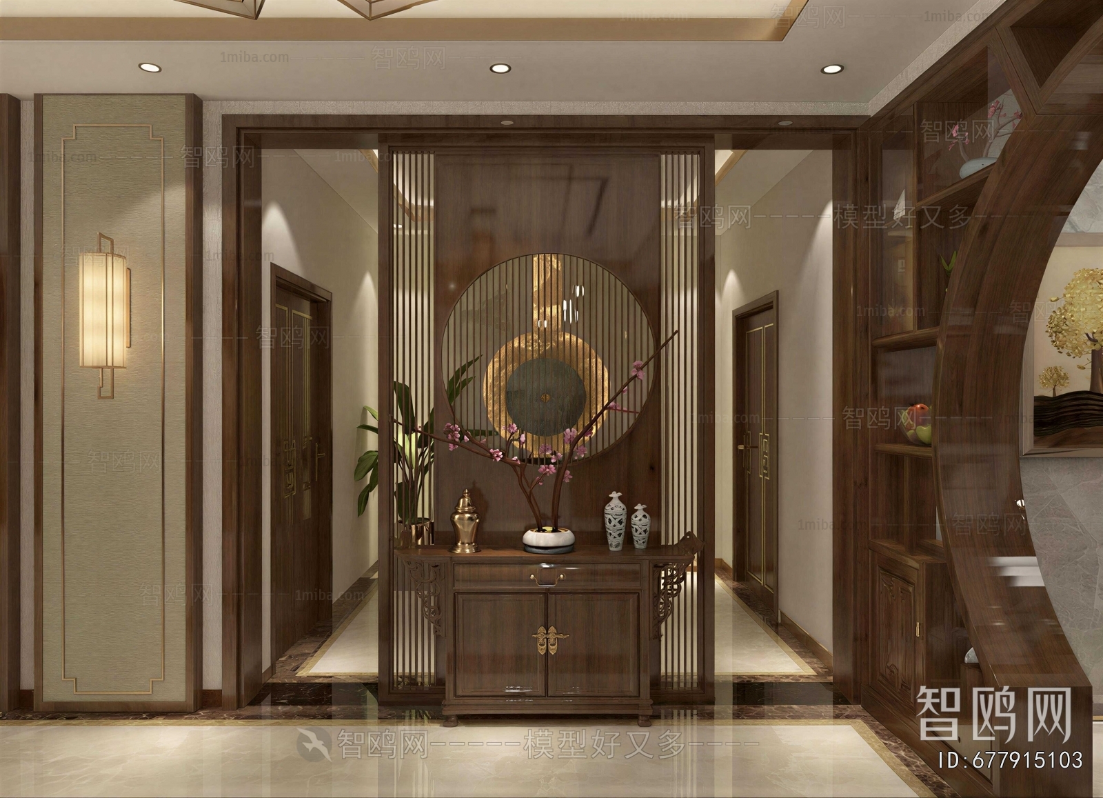 New Chinese Style Hallway