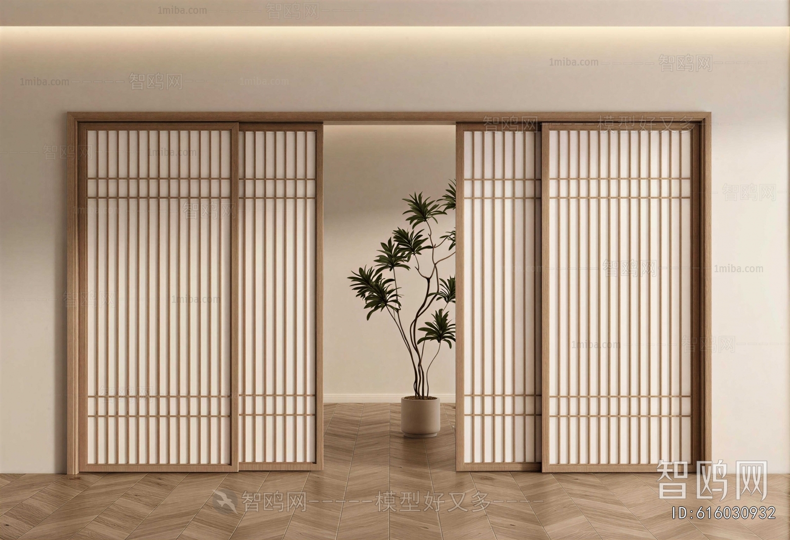 New Chinese Style Sliding Door