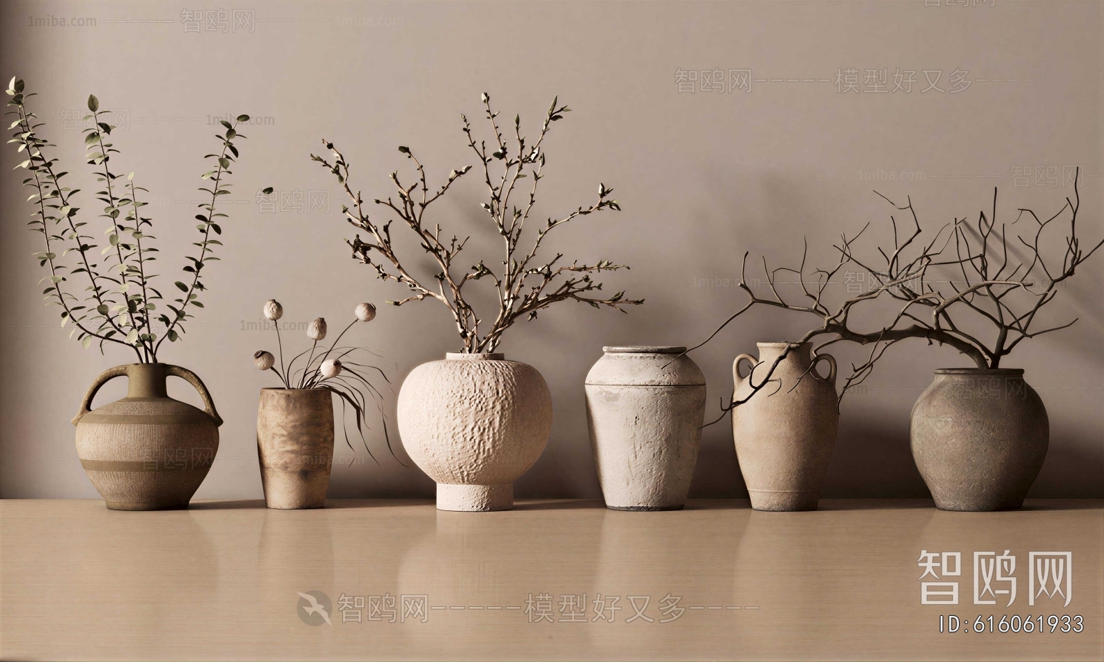 Wabi-sabi Style Dried Branch