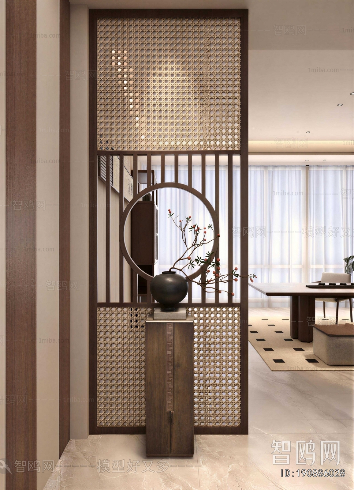 New Chinese Style Hallway