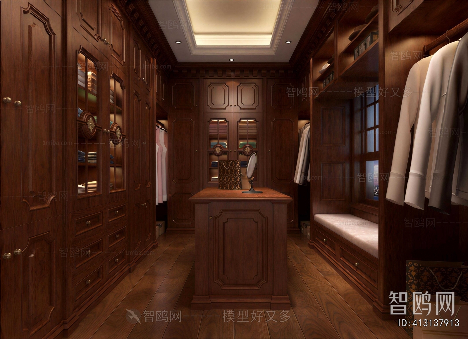 European Style Clothes Storage Area