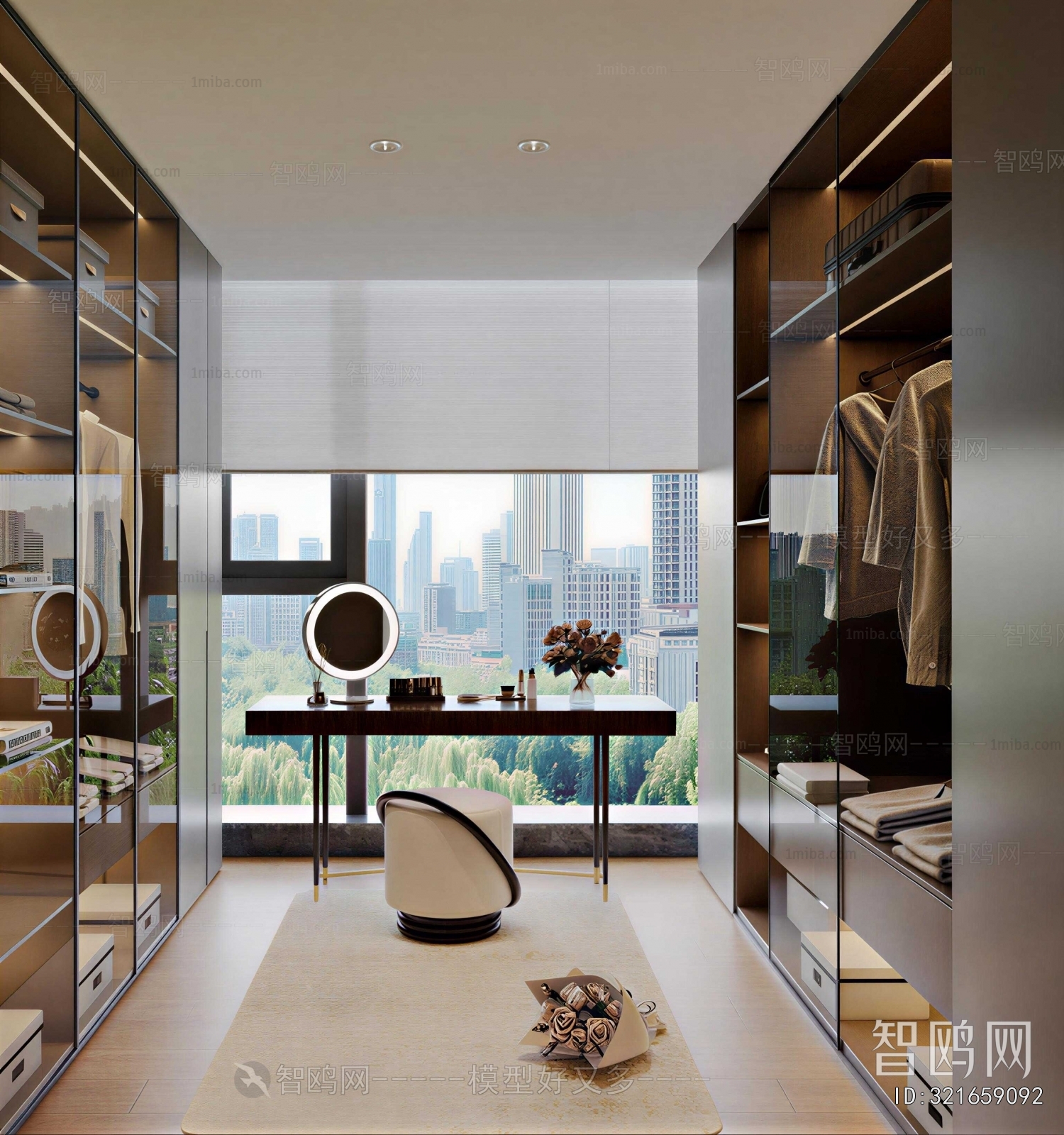Modern Clothes Storage Area