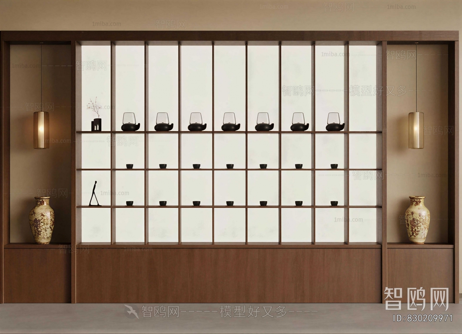New Chinese Style Decorative Cabinet