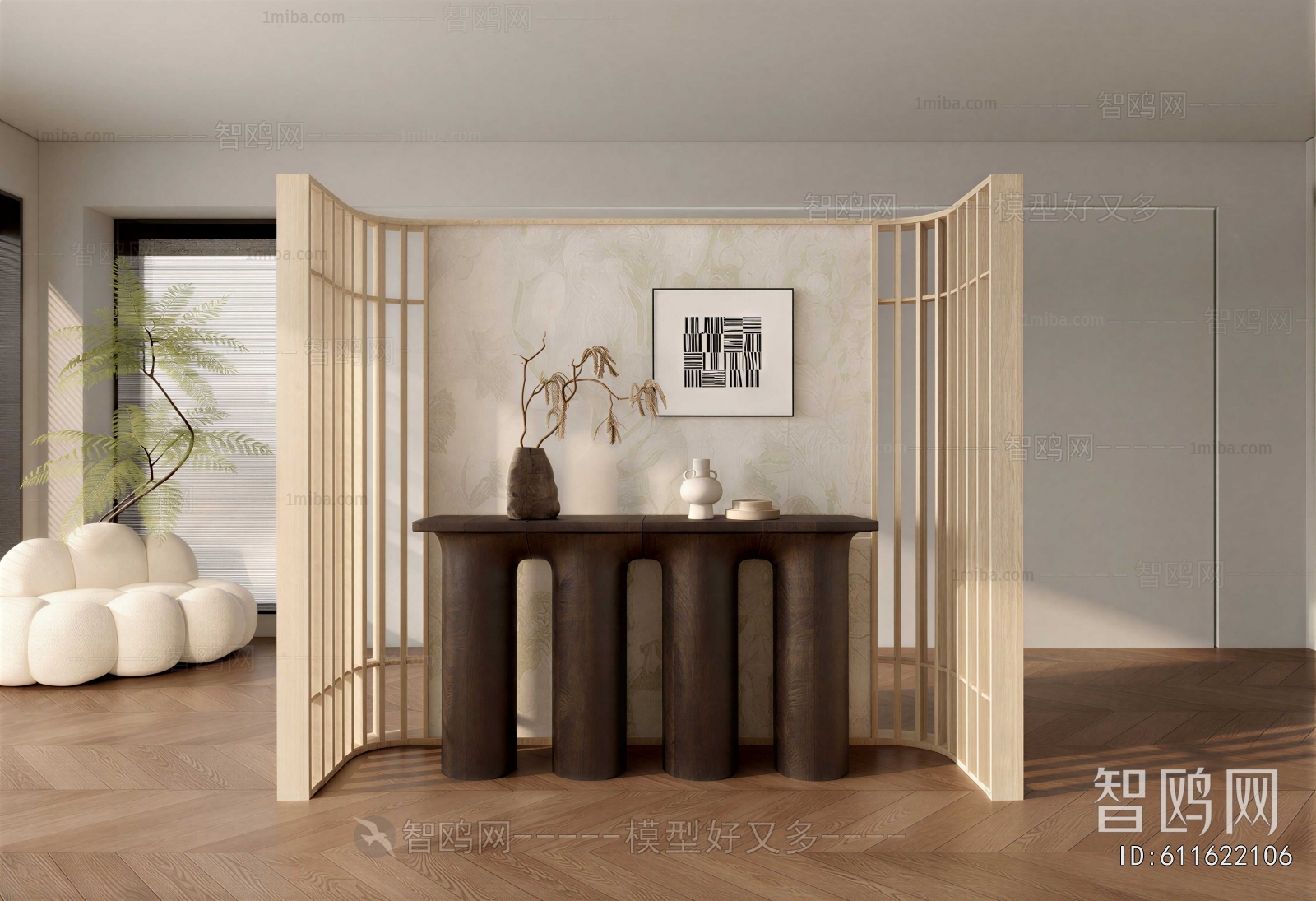 Wabi-sabi Style Hallway