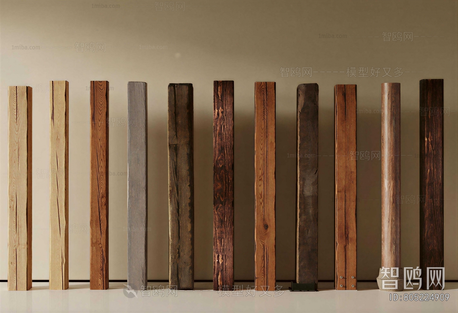 Wabi-sabi Style Column