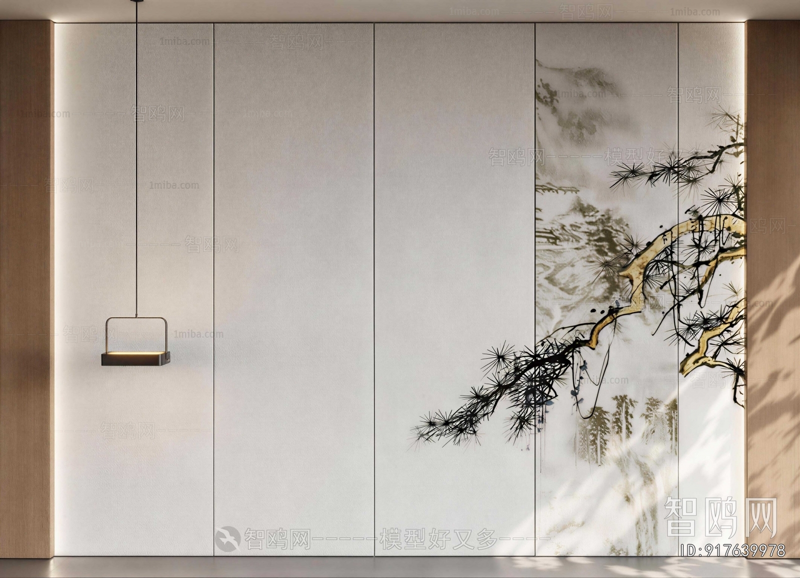 New Chinese Style TV Wall
