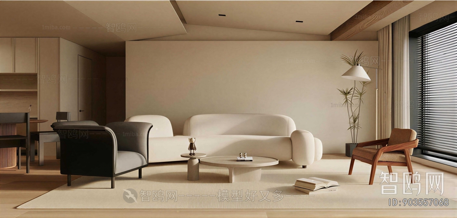 Wabi-sabi Style A Living Room