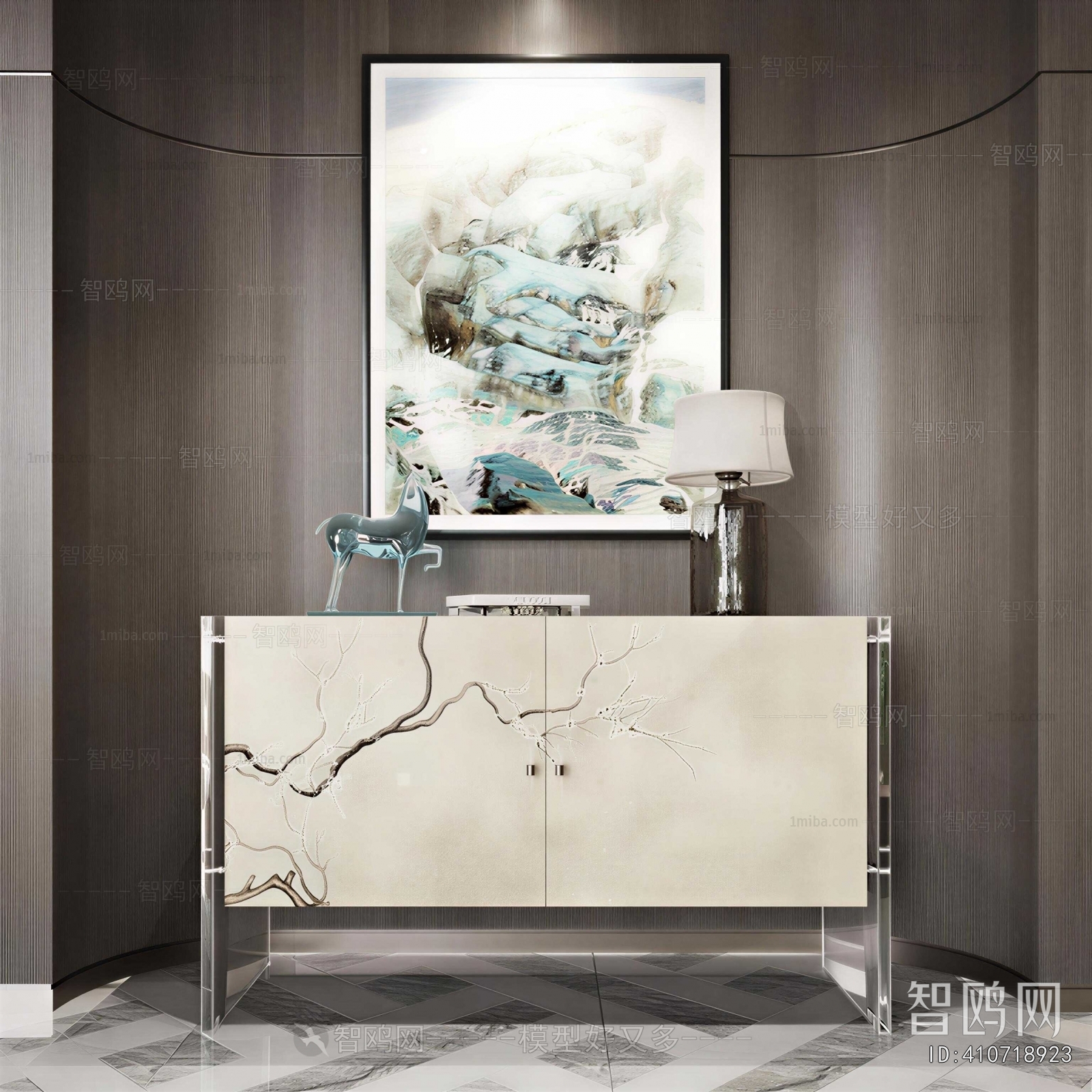 New Chinese Style Side Cabinet