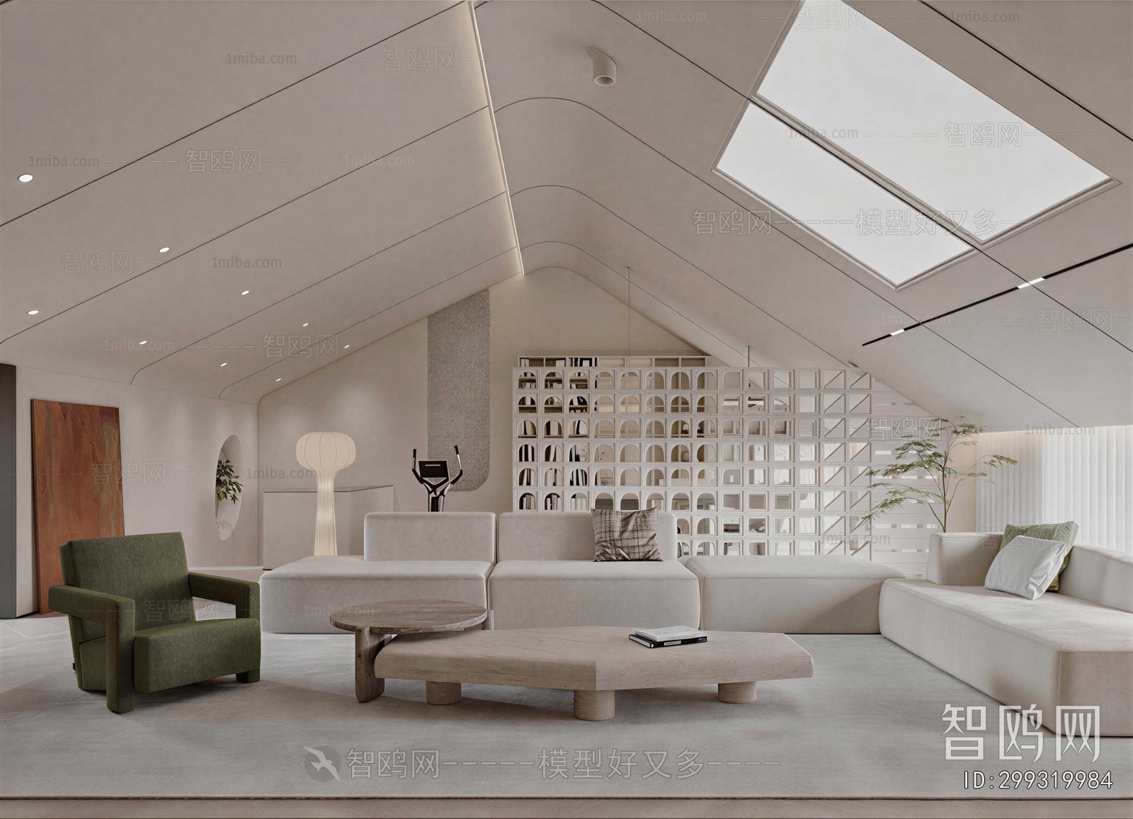 Wabi-sabi Style A Living Room