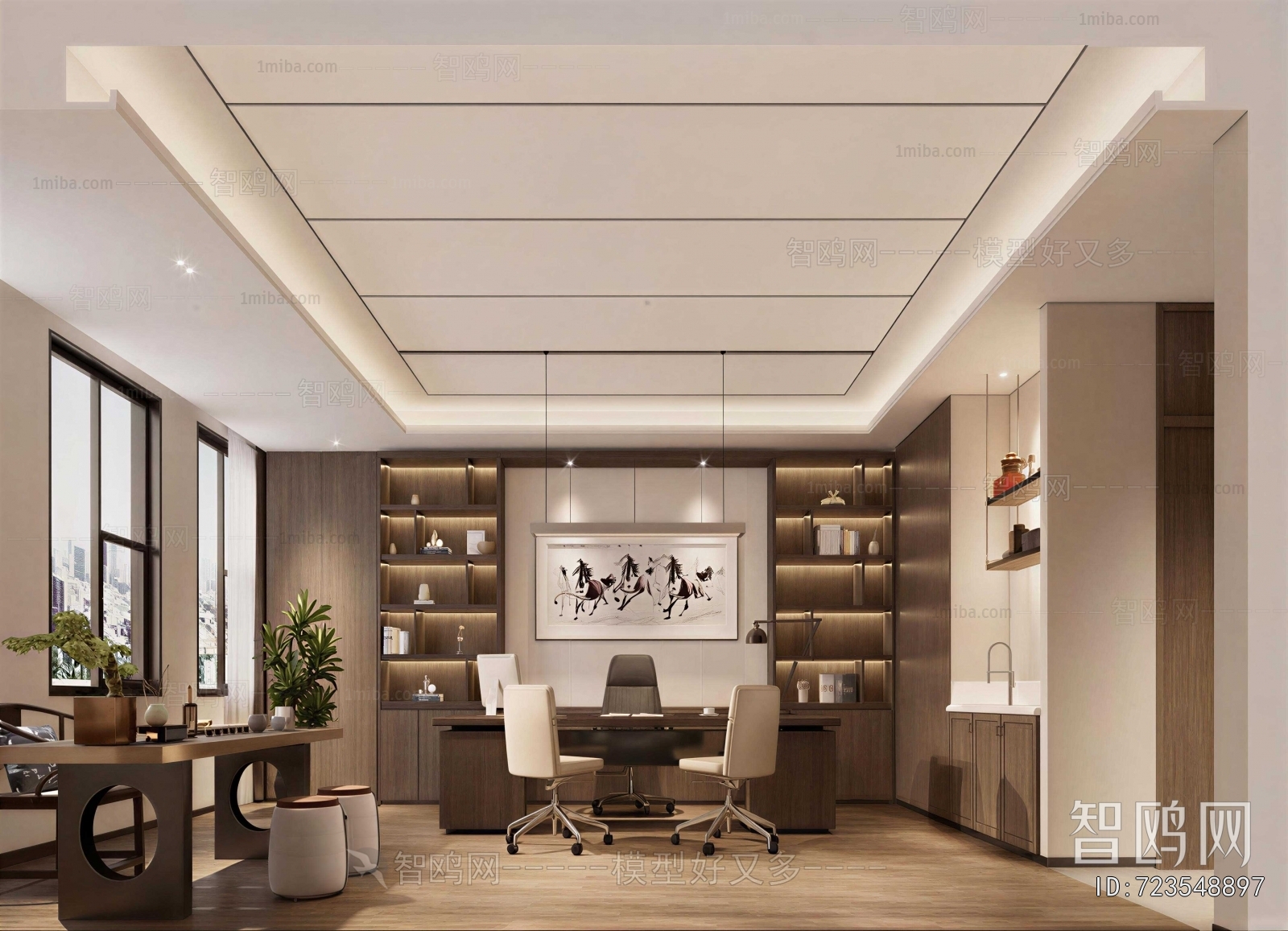 New Chinese Style Manager's Office