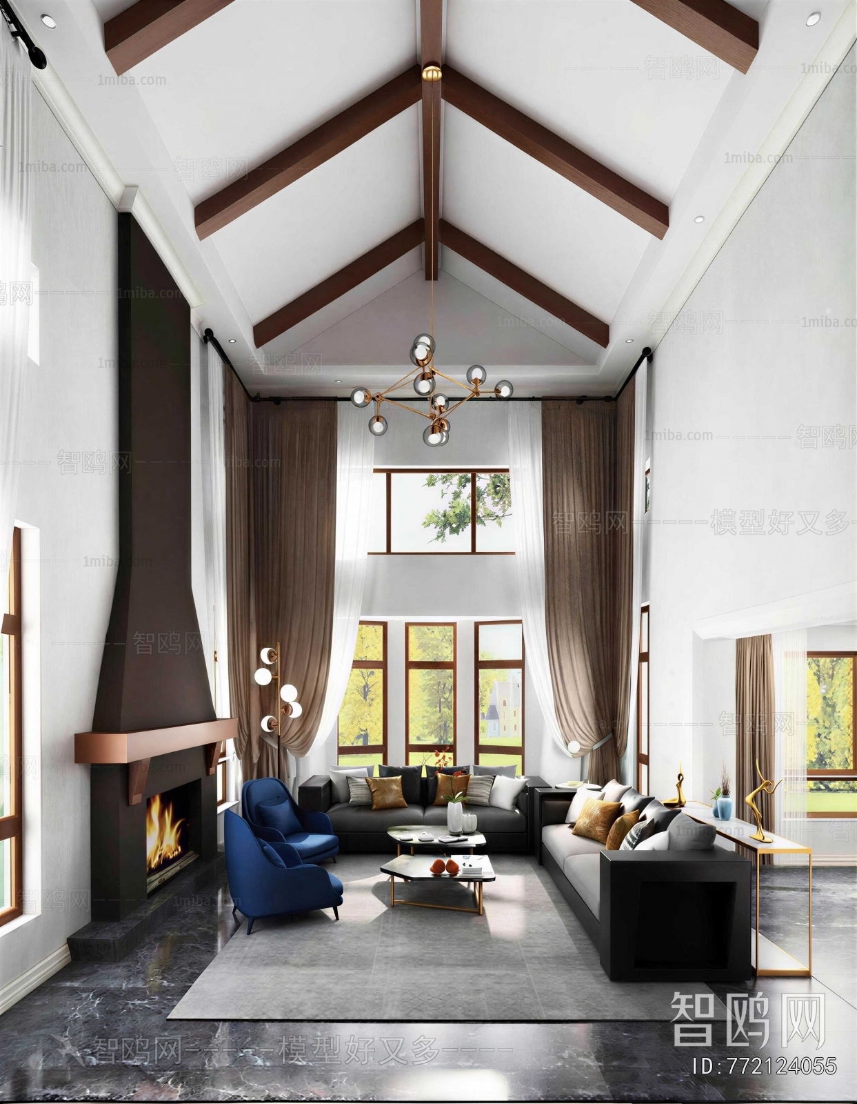 American Style A Living Room