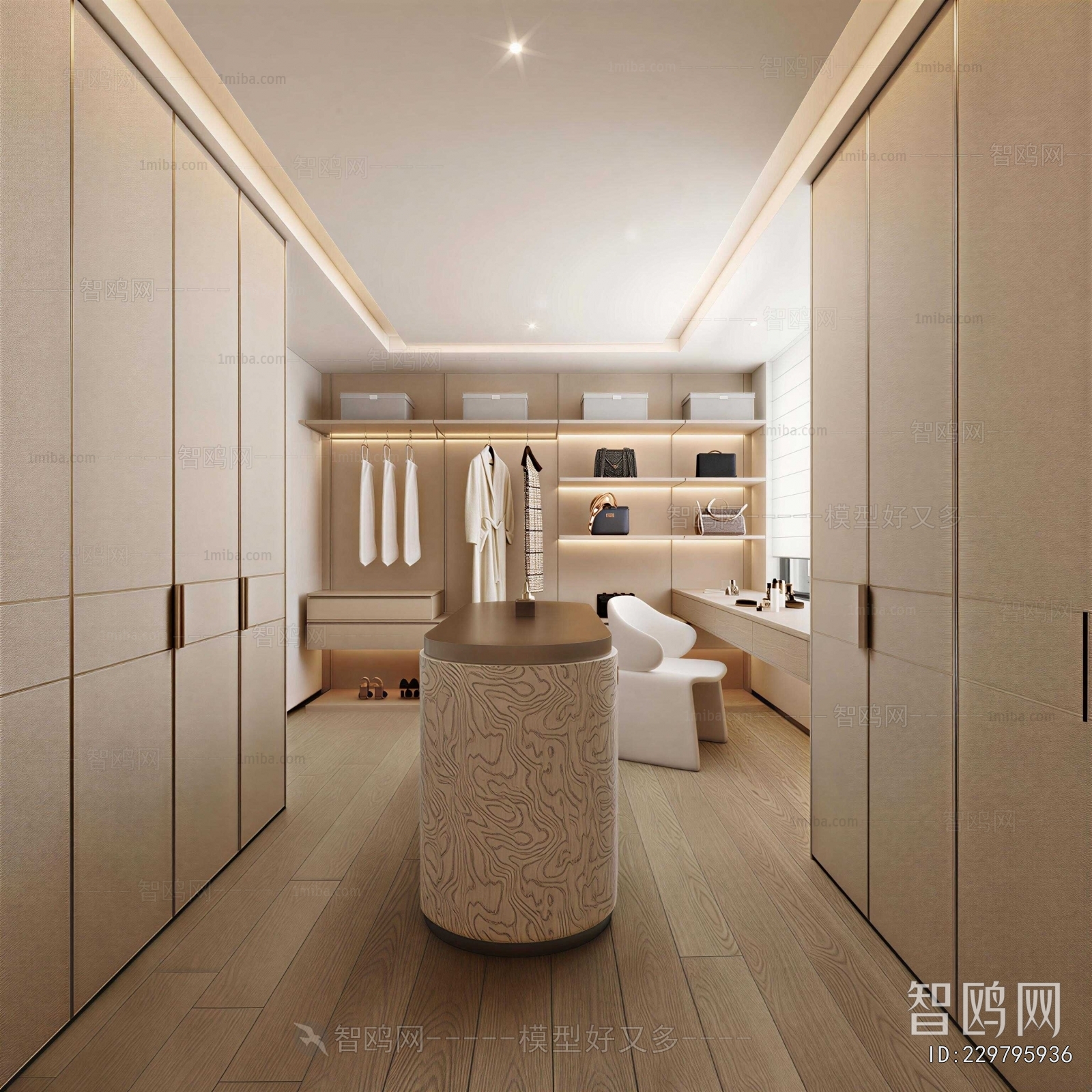 Modern Clothes Storage Area