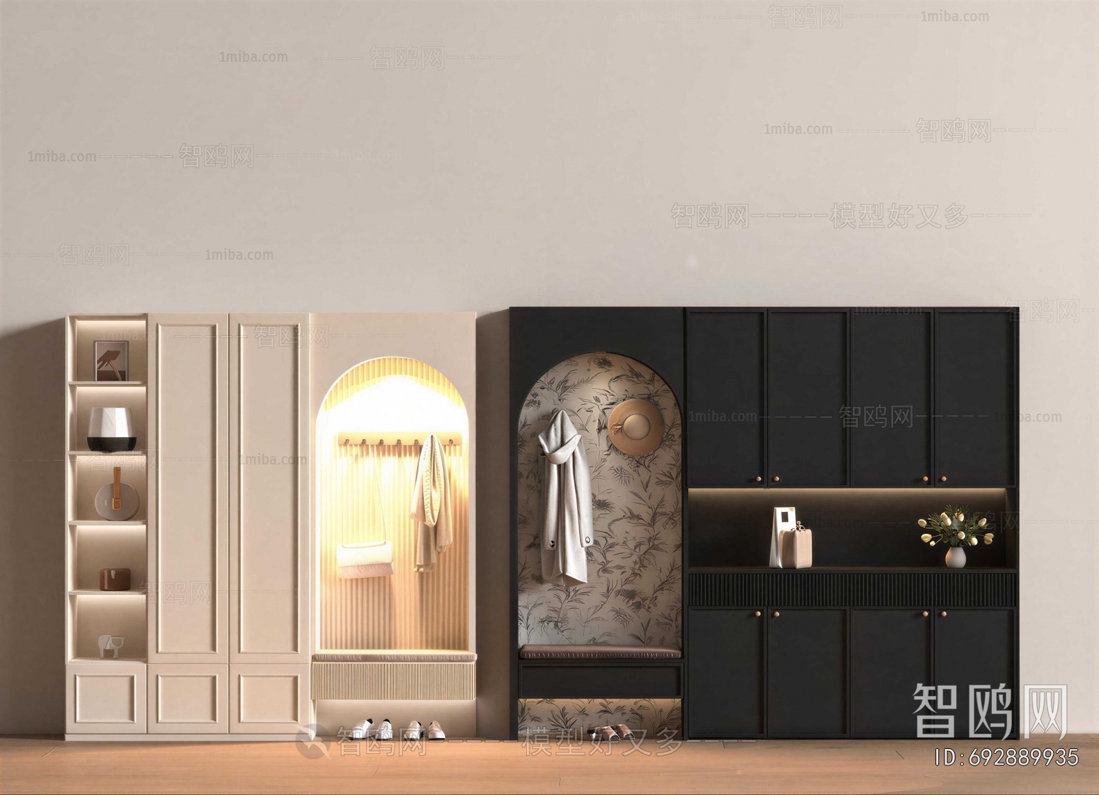 French Style Shoe Cabinet