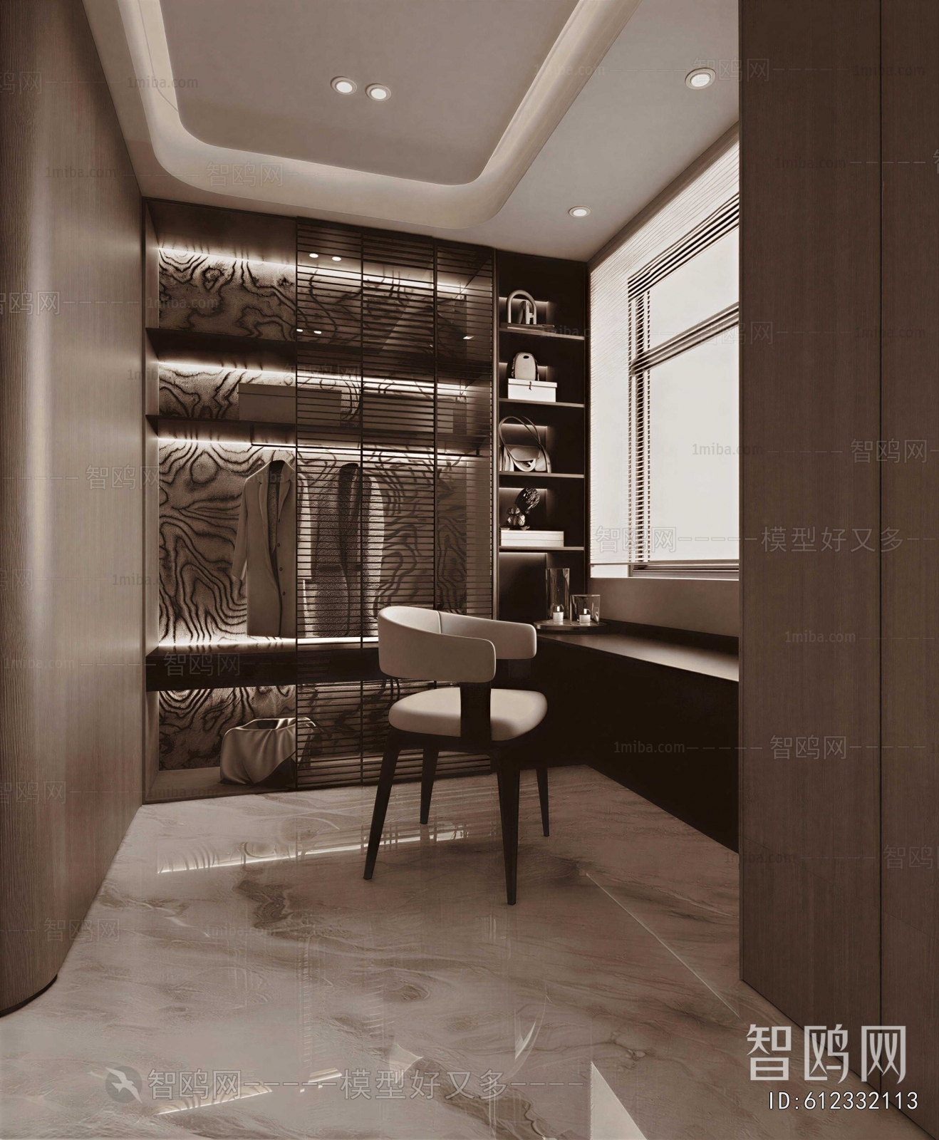Modern Clothes Storage Area