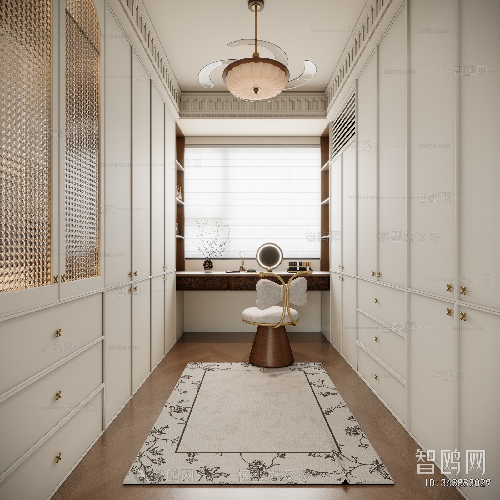French Style Clothes Storage Area