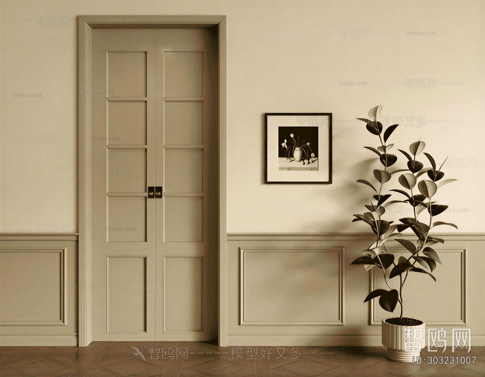 French Style Double Door