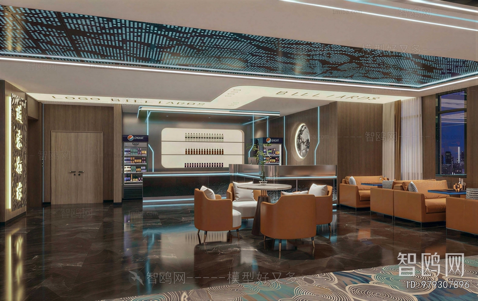 Modern Billiard Room