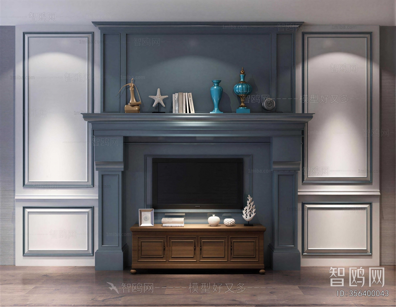 American Style TV Wall