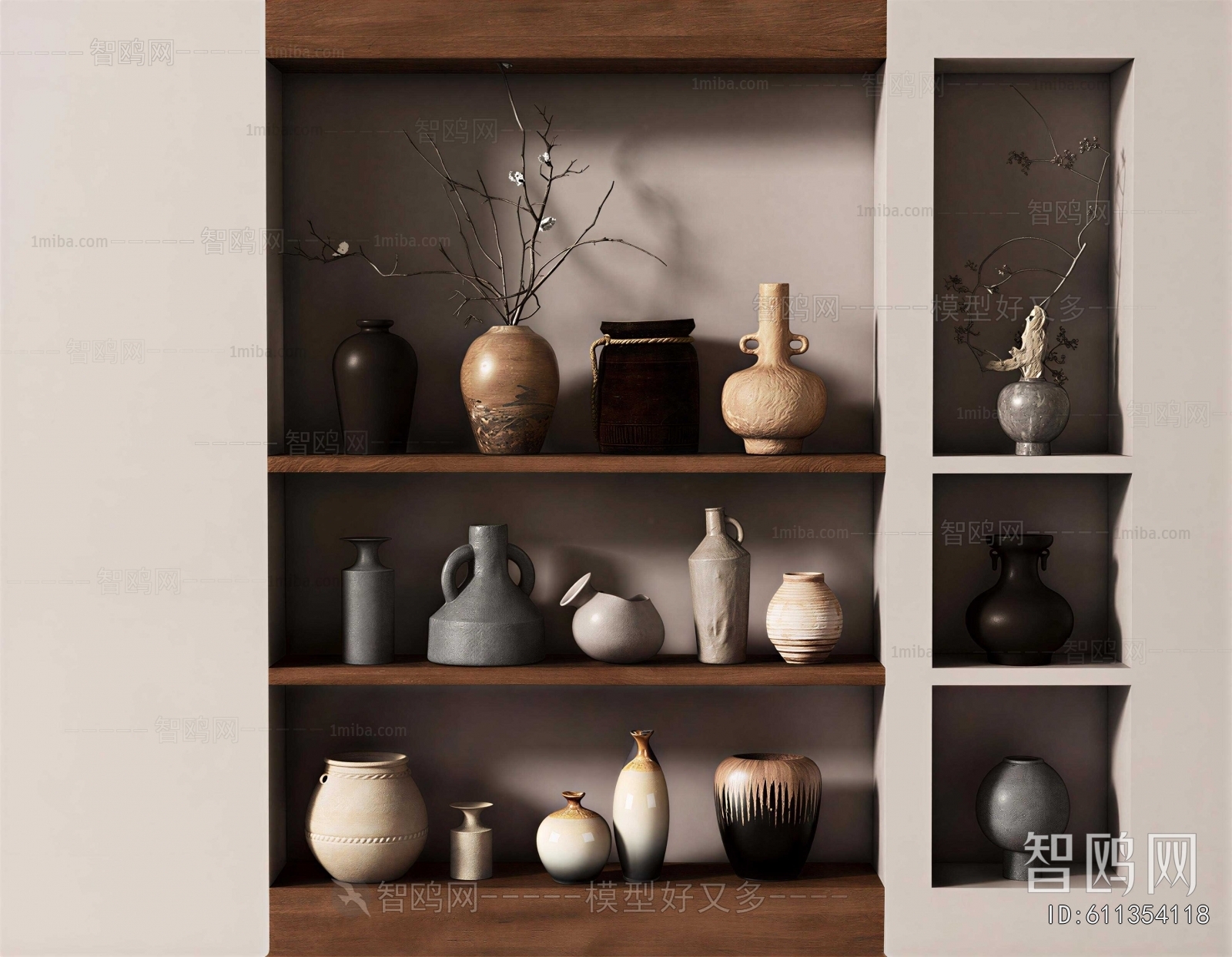 Wabi-sabi Style Clay Pot