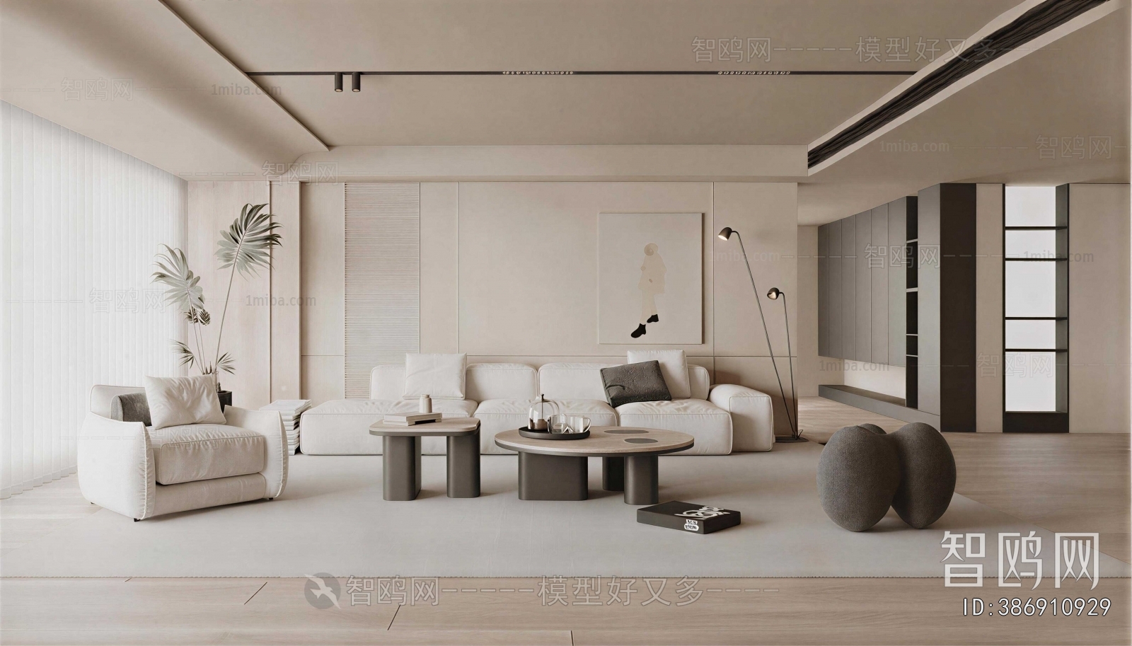 Wabi-sabi Style A Living Room