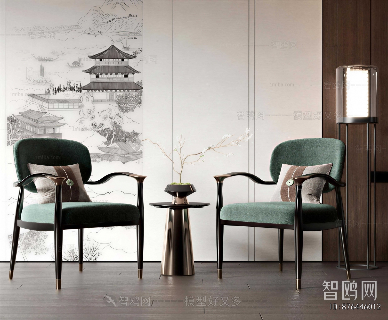 New Chinese Style Lounge Chair