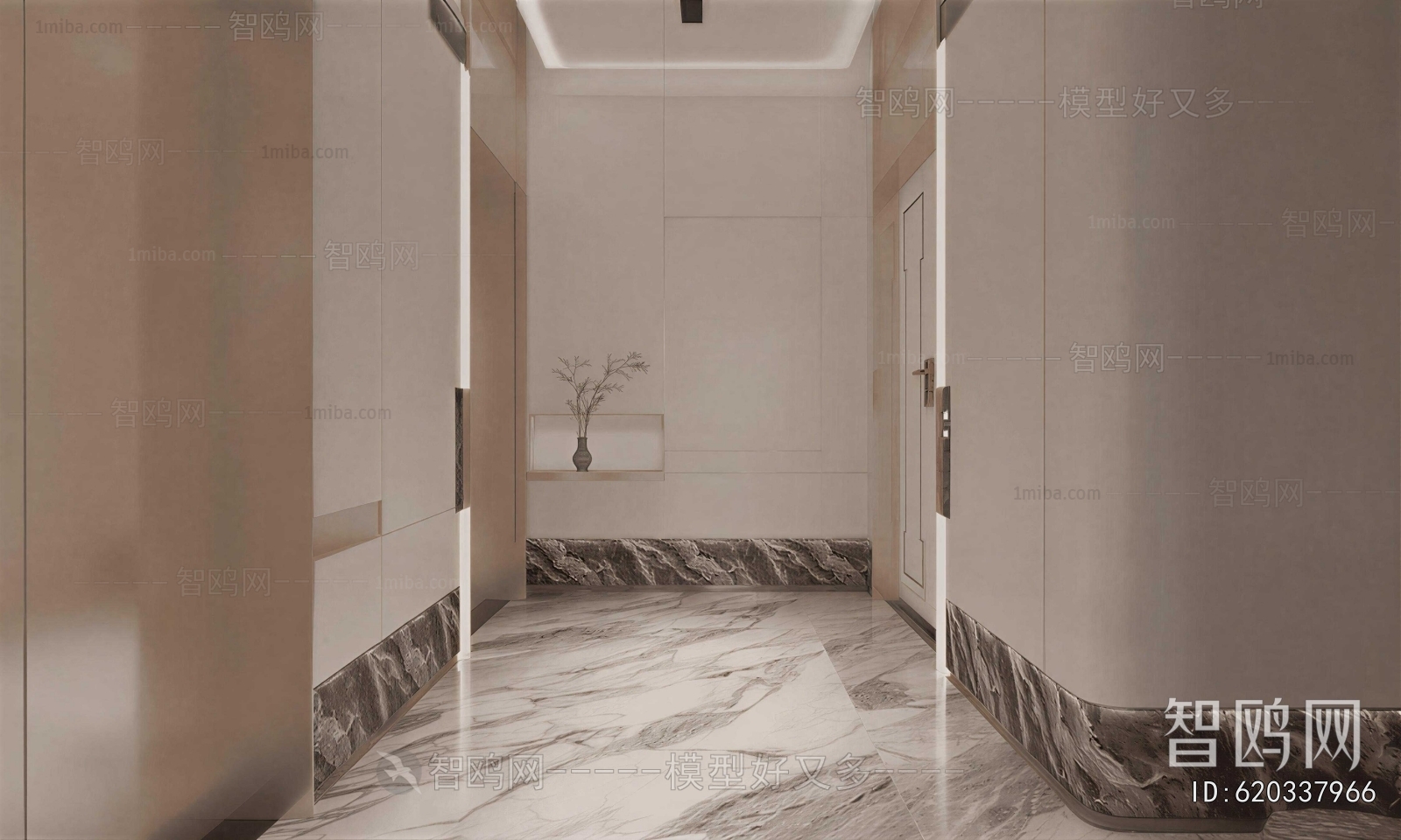 Modern Office Elevator Hall