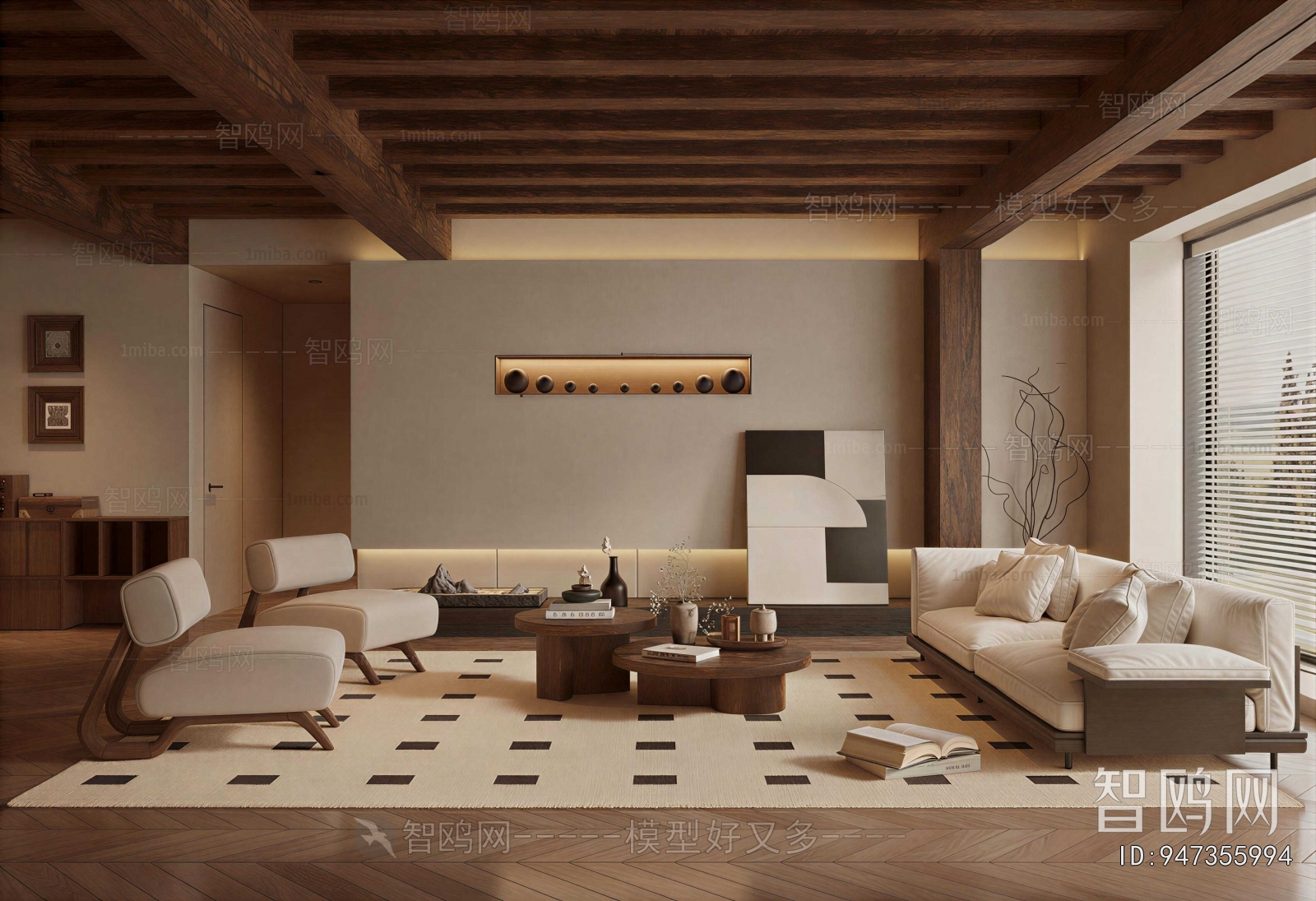 Wabi-sabi Style A Living Room