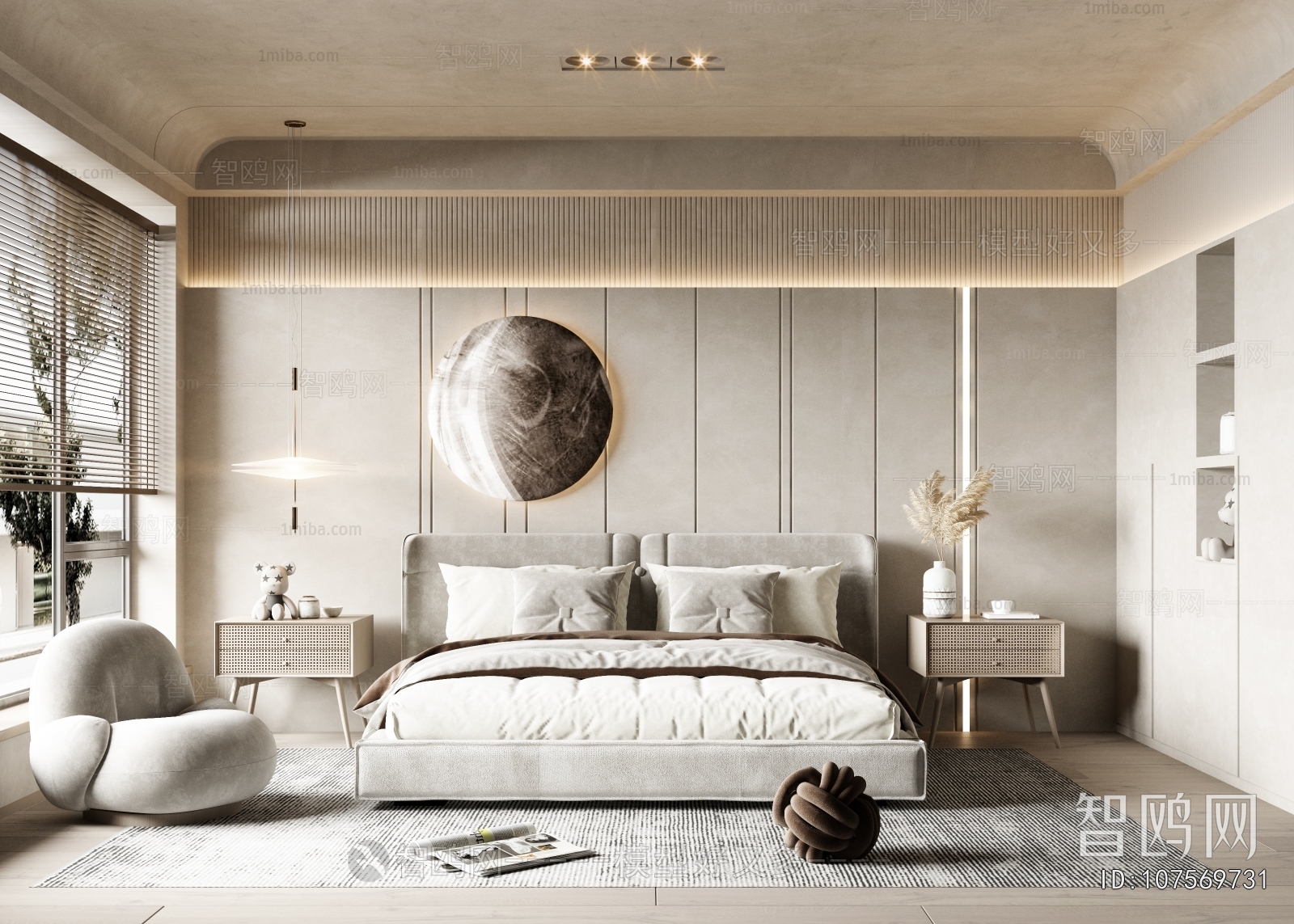 Wabi-sabi Style Bedroom