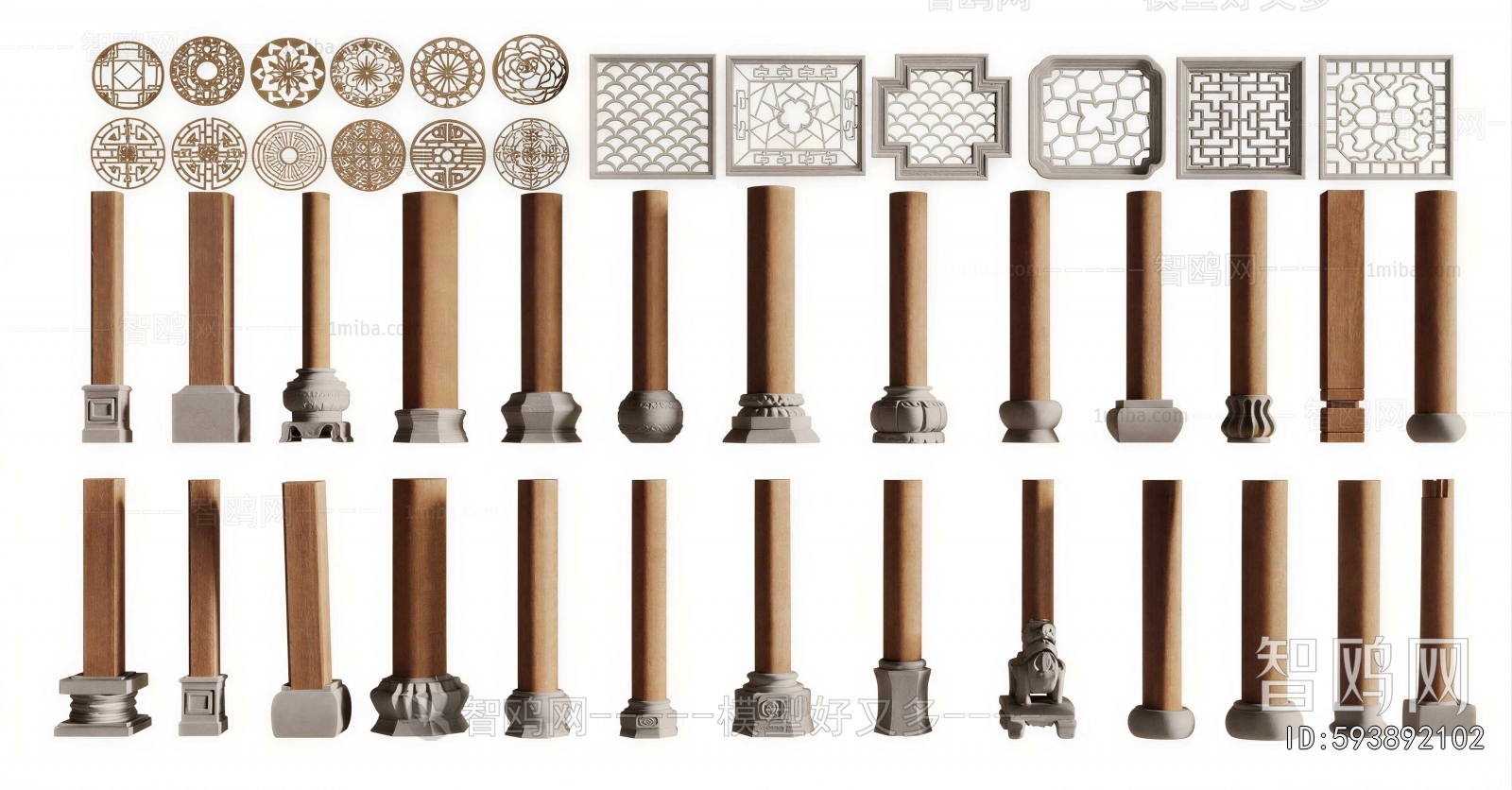 Chinese Style Column