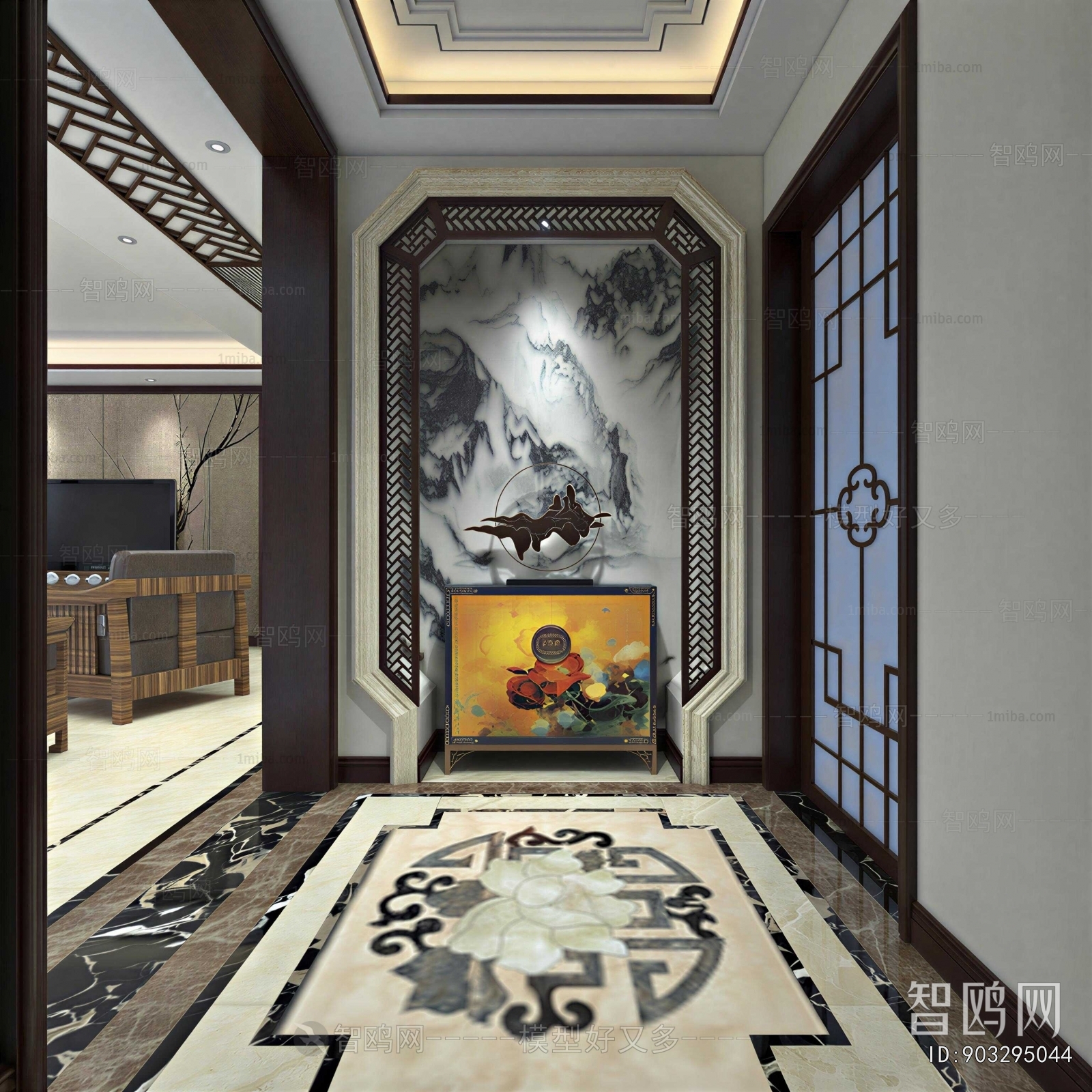 New Chinese Style Hallway