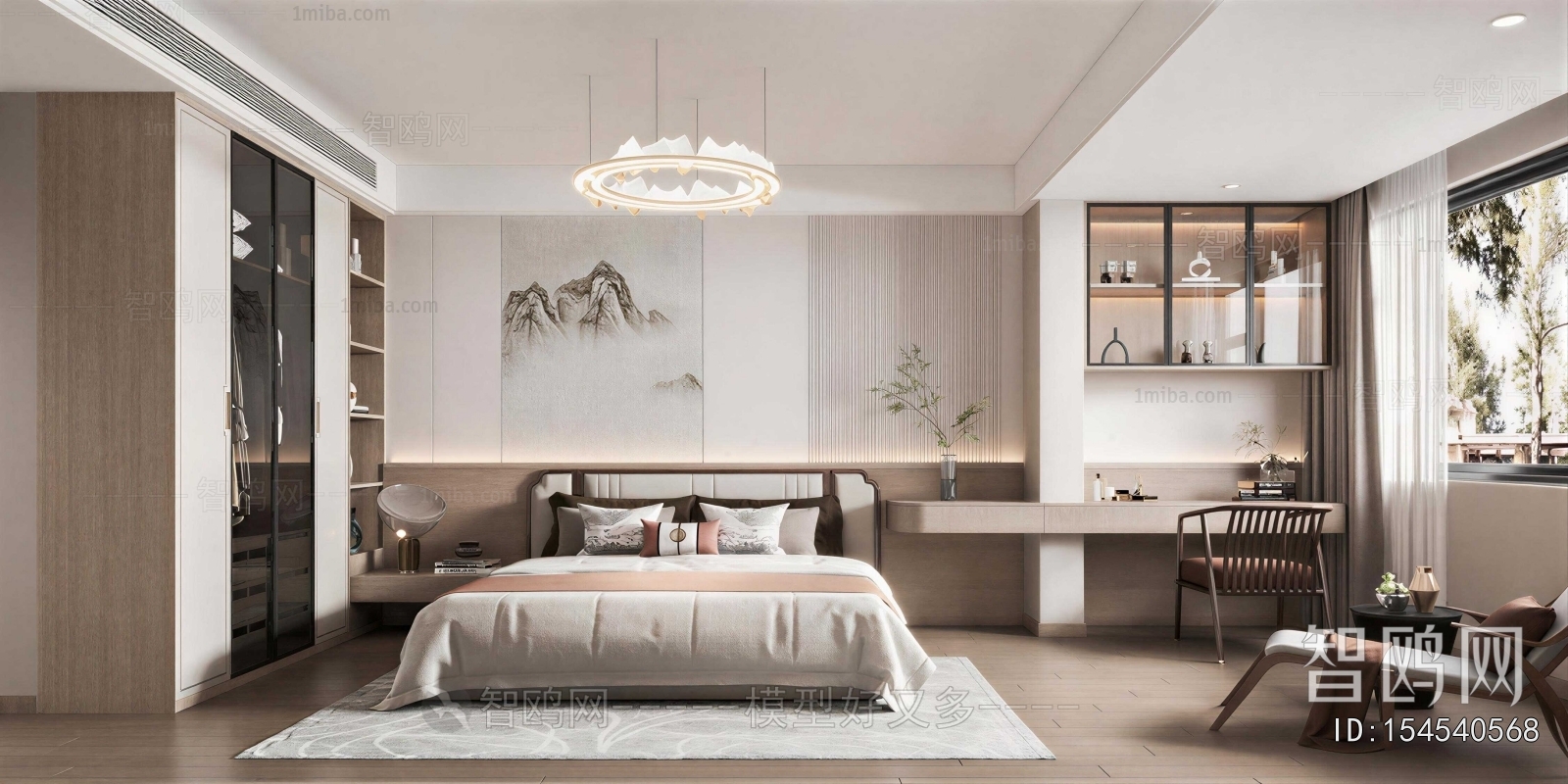 New Chinese Style Bedroom