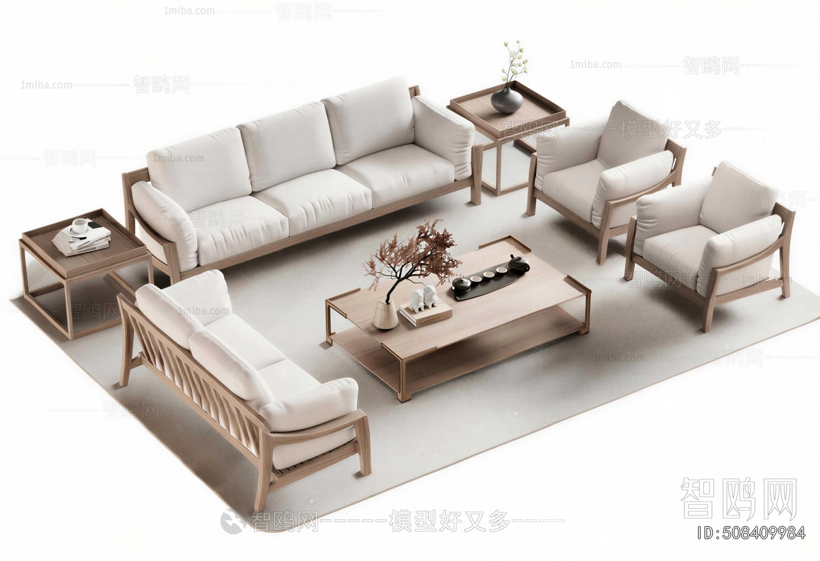 New Chinese Style Sofa Combination