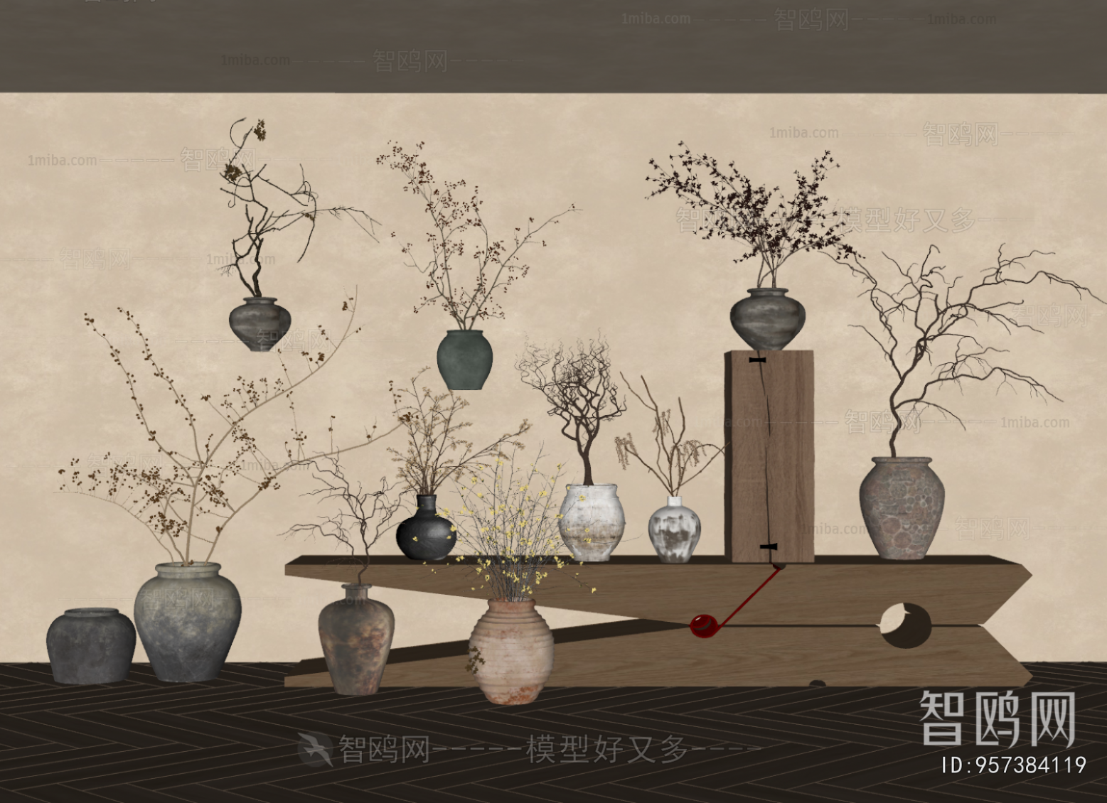Wabi-sabi Style Dried Branch