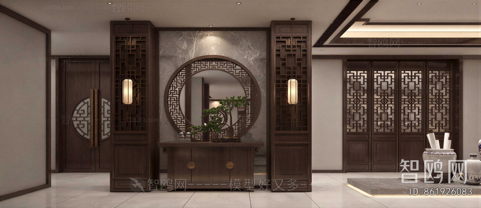 New Chinese Style Hallway