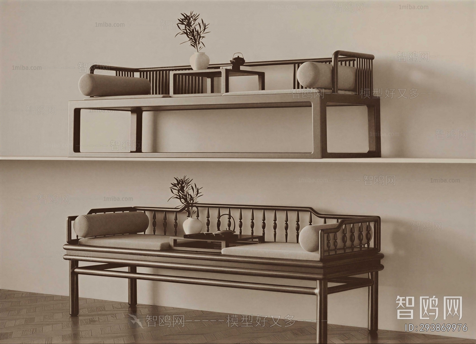 New Chinese Style Arhat Bed