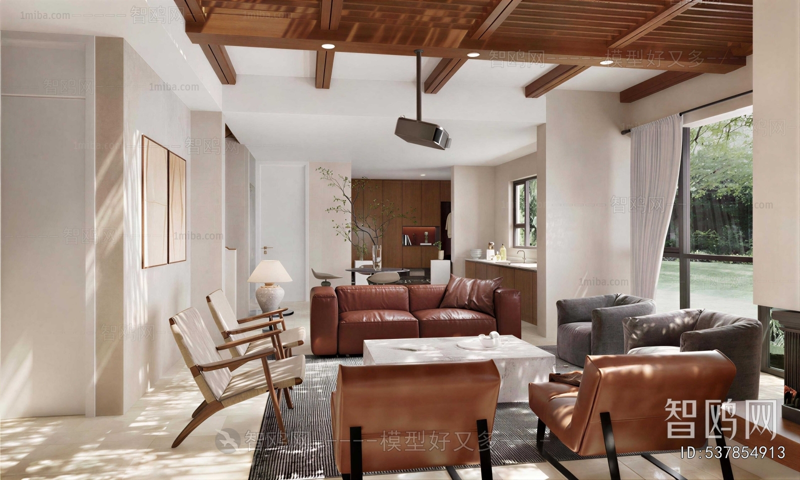 Wabi-sabi Style A Living Room