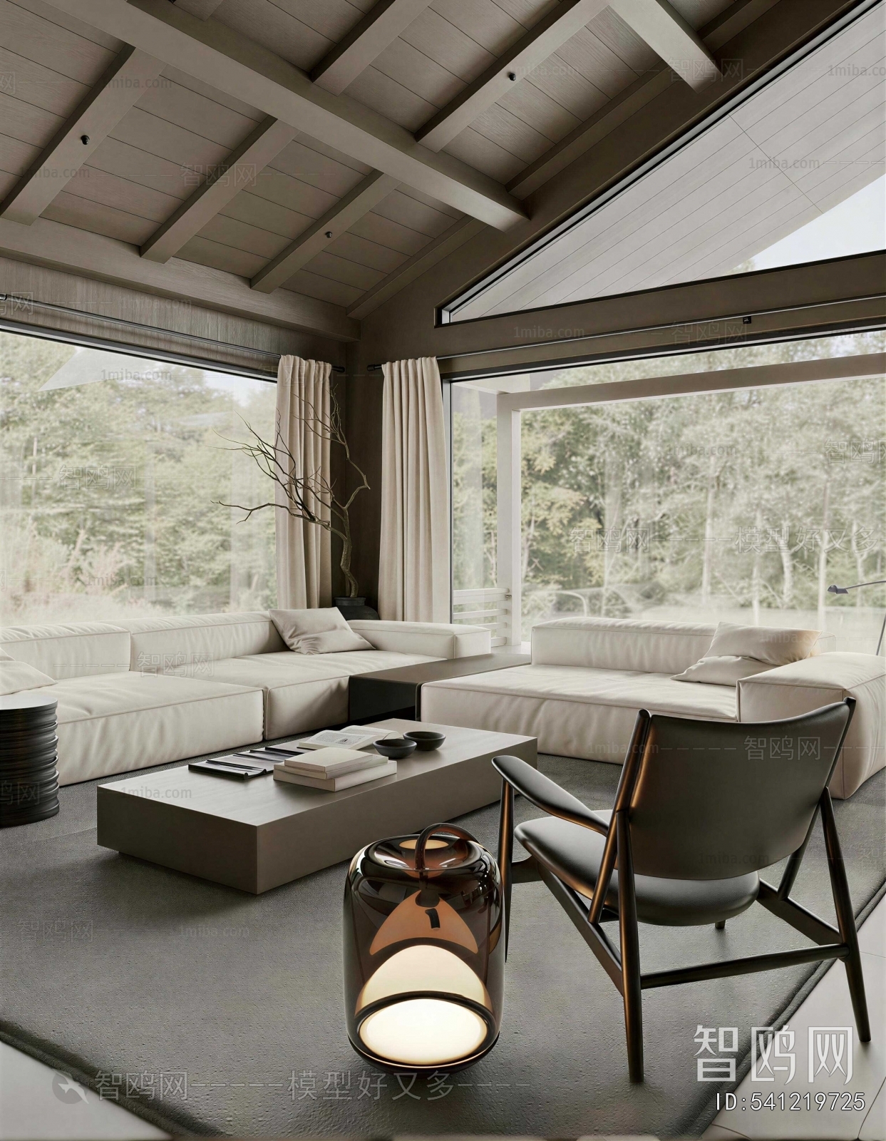 Wabi-sabi Style A Living Room