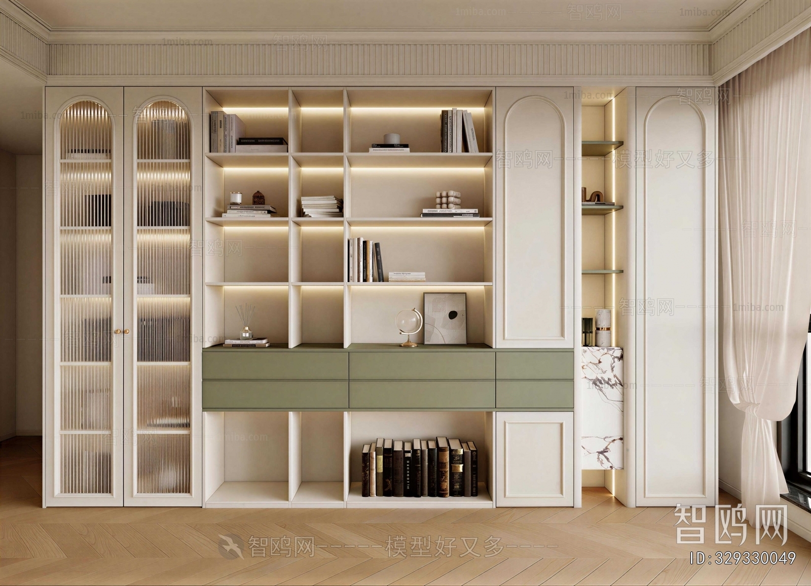 French Style Bookcase