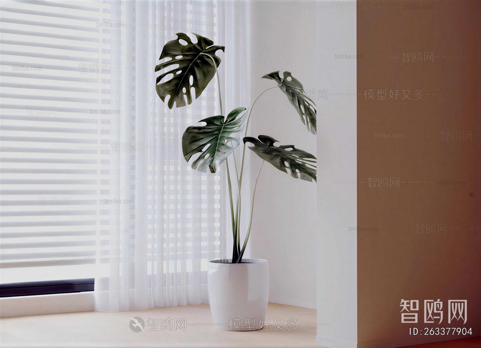 Modern Ground Green Plant Potted Plants