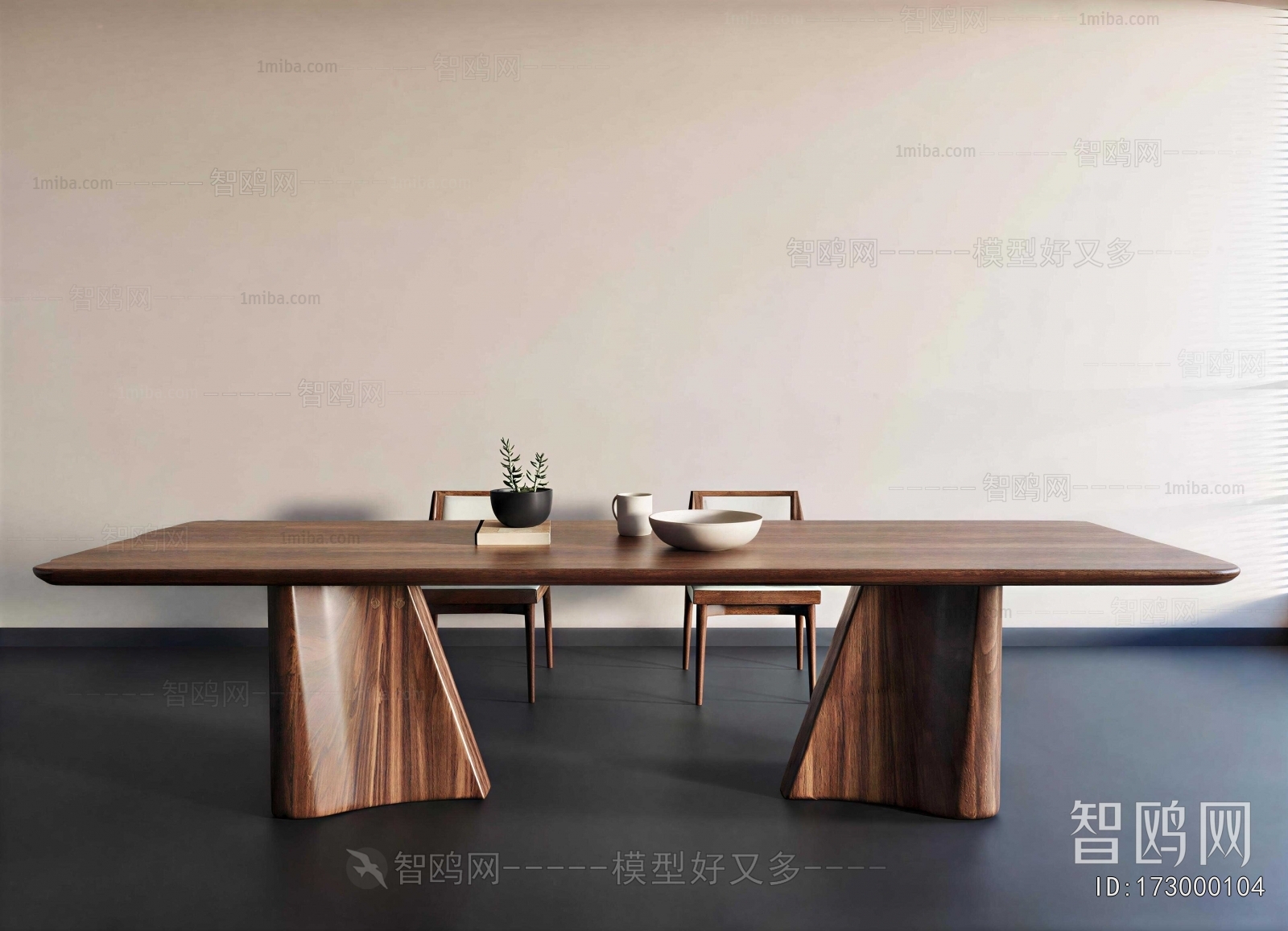 Wabi-sabi Style Dining Table And Chairs