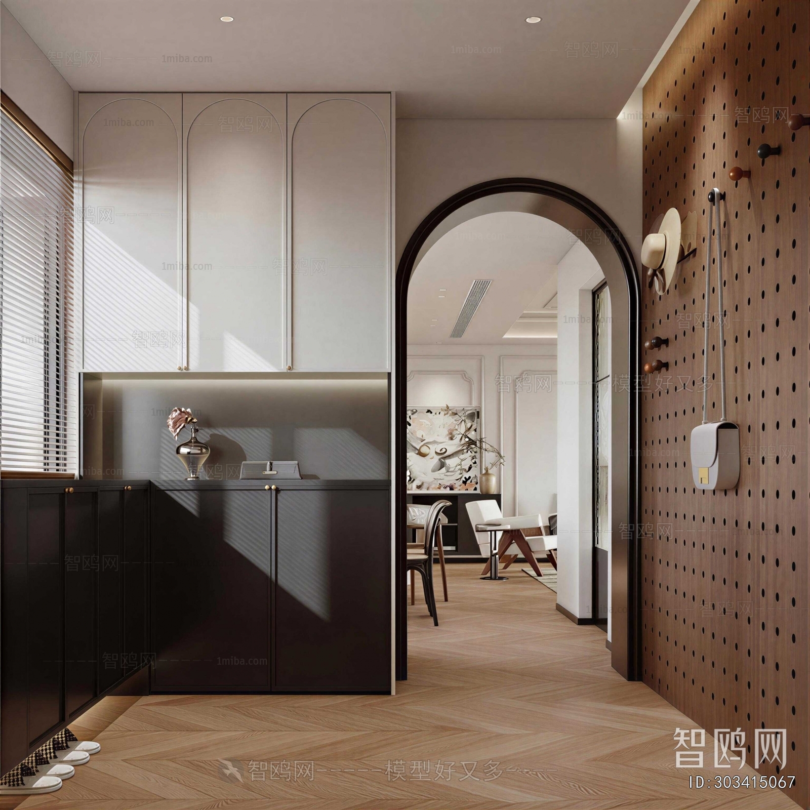 French Style Hallway