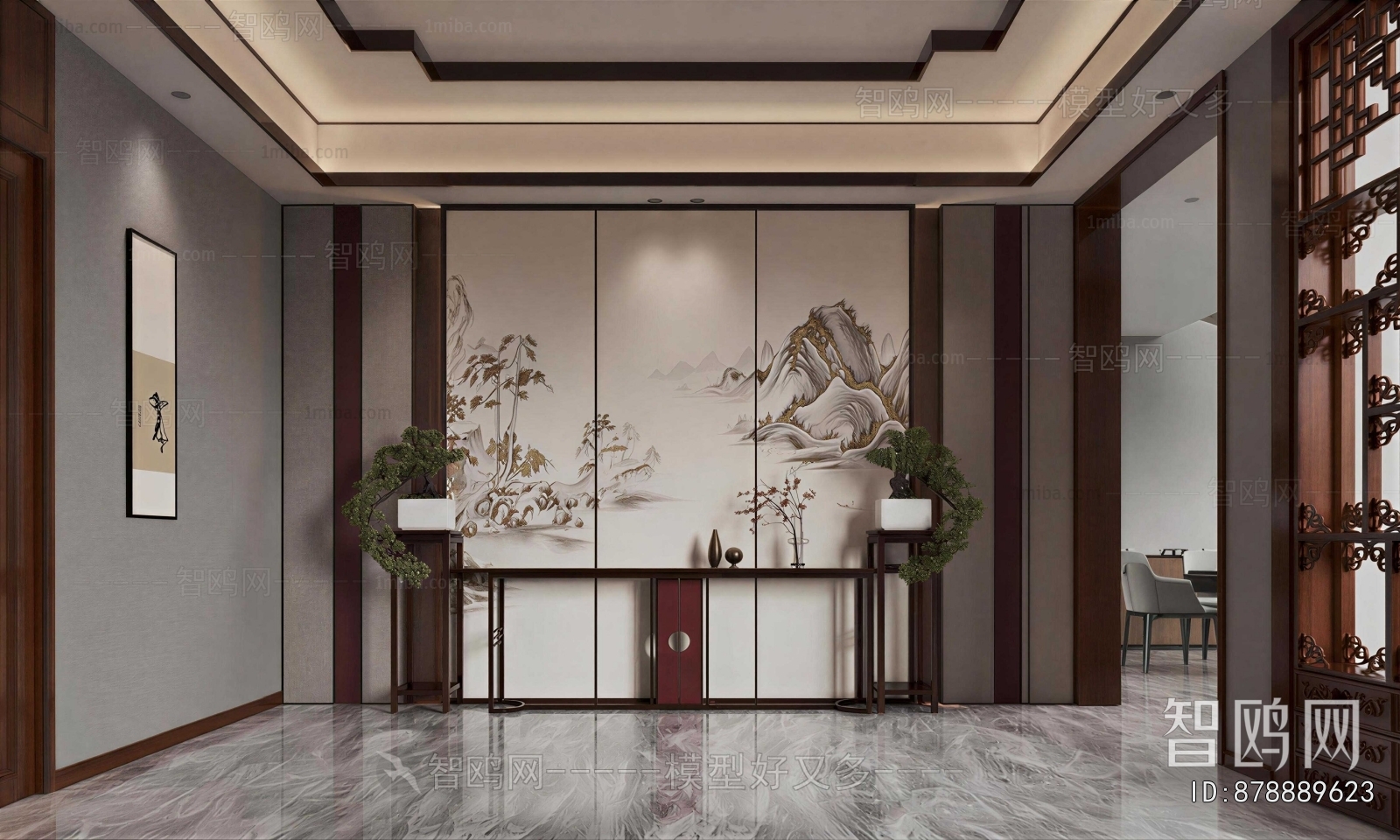 New Chinese Style Hallway