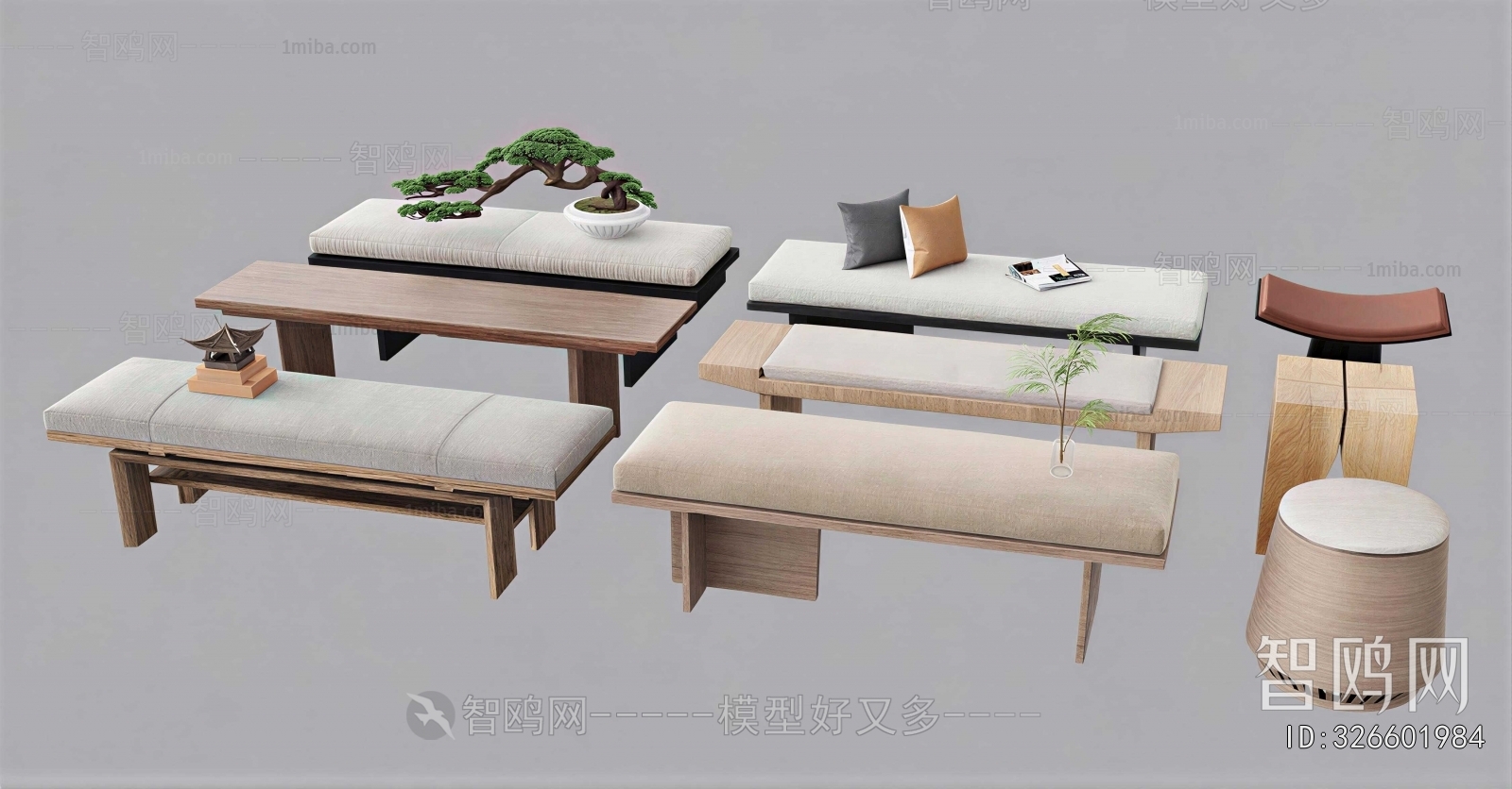 New Chinese Style Bench
