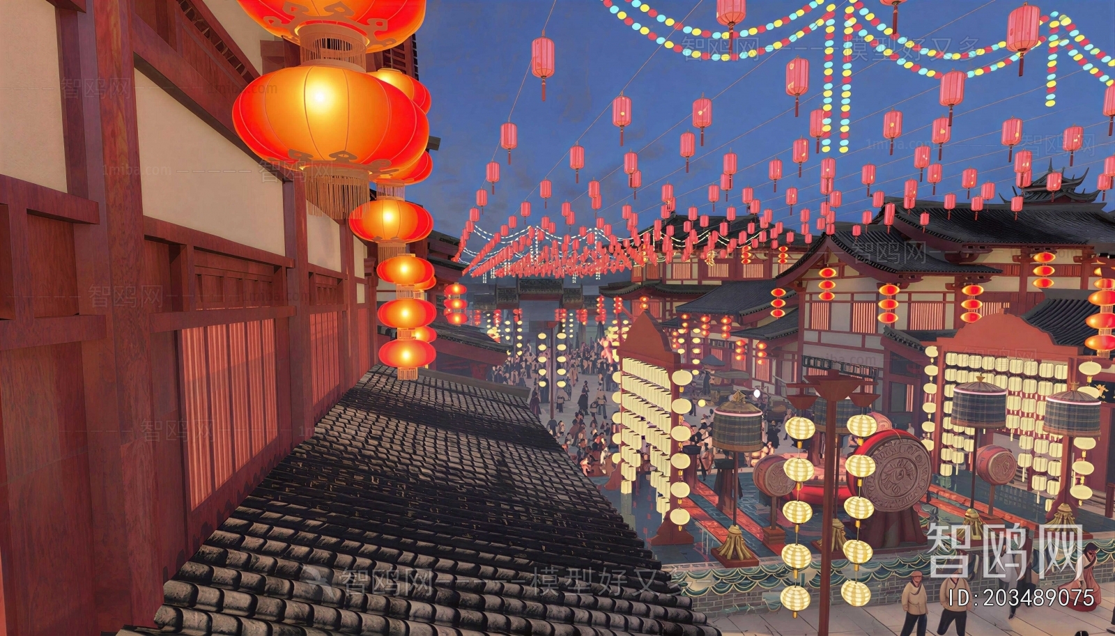 New Chinese Style Commercial Street