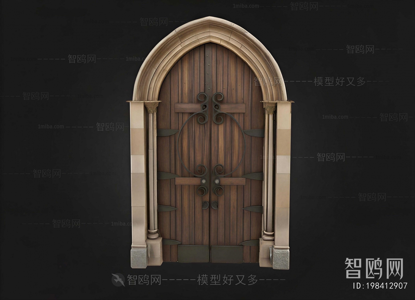 New Classical Style Single Door